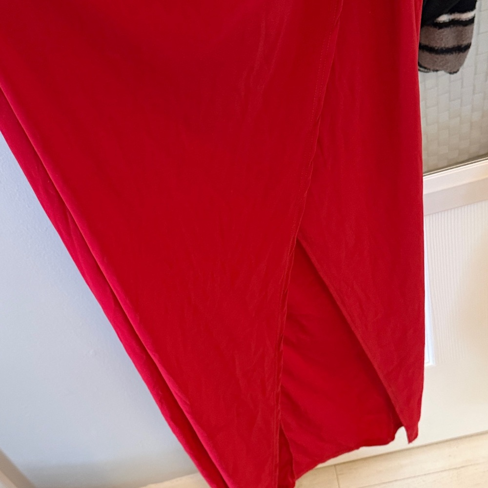 Red Draped Dress - Picture 3 of 4
